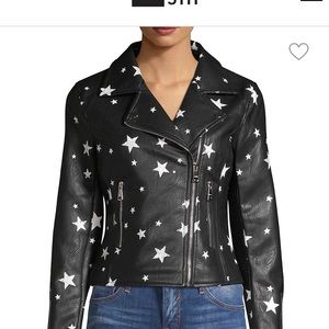 Leather star jacket medium